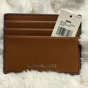 Michael Kors Tan Leather Card Holder